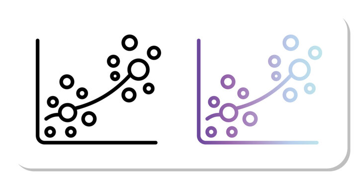 Variable Correlation Relationship Data Analytics Icon
