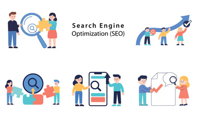 Fototapeta premium Illustrating the power of search engines and online information discovery concepts