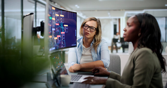 Software Developer Designs App Workflow