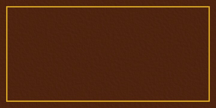 Rich brown background with an elegant golden border frame for luxury certificates and invitations