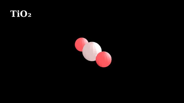 Titanium Dioxide TiO2 Molecular Structure