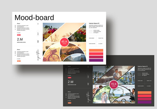 Clean Mood Board Template