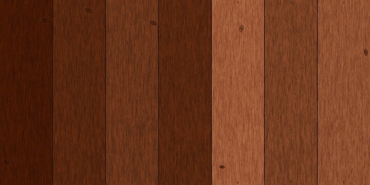 Vertical brown wooden plank background with natural grain textures and varying shades of mahogany and cedar