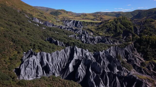 Epic 4K FPV Drone Flight Over Moshi Park Stone Forest in Sichuan, China