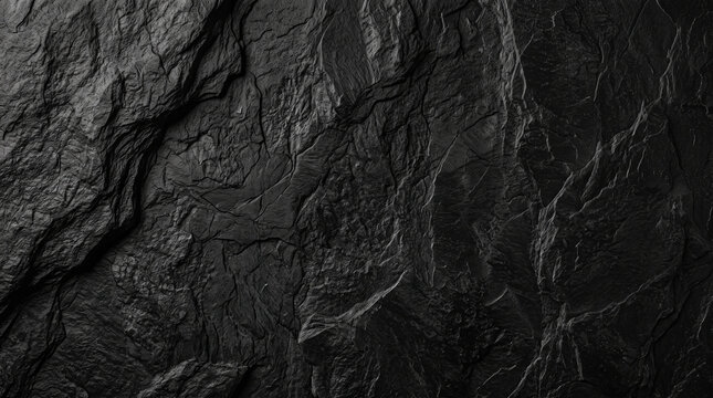 Dark black stone texture with rough jagged edges and deep cracks creating a natural rocky ad social media download thambnail poster web template event festival 2026 2027 2028