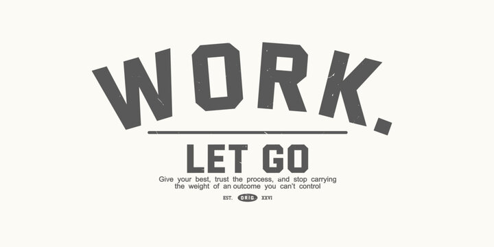 Retro vintage typography college varsity motivational quote slogan for print, jersey, tee, hat, t-shirt, sweatshirt, hoodie for clothing brand design - Vector