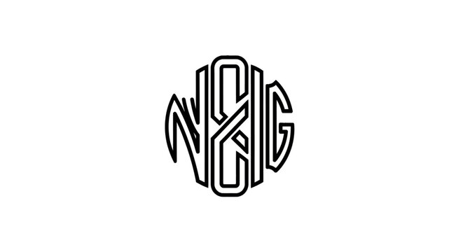 Monogram Letter Logo Design Element.