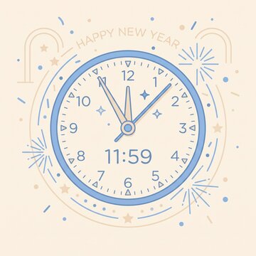 new year clock