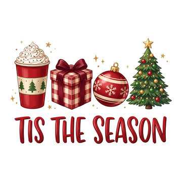 Tis the Season Christmas PNG