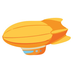 Airship Blimp Flying Balloon Transport Icon © nikagraphic