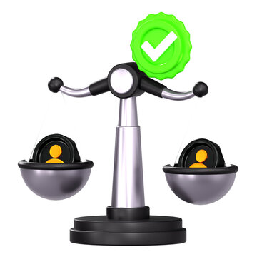 Fair community balance scale and verified user equality concept