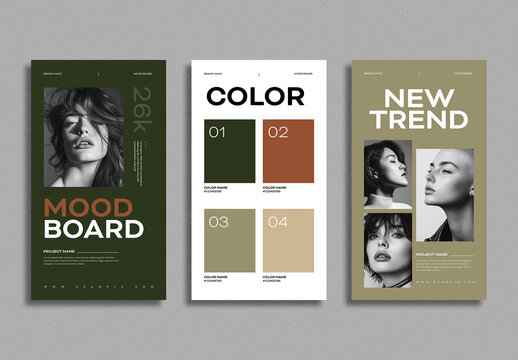 Color Palette Presentation Template For Brand Board