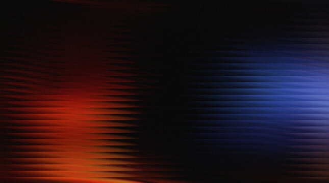 Abstract dark background, red blue light waves, modern digital design