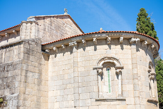 Ferreira de Panton romanesque apse with carved stone corbels The Concept of medieval heritage