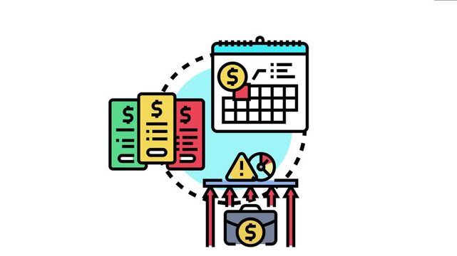 Concept visualizing various aspects of financial management, recurring membership billing, and handling subscription charges with strategic planning and regular oversight