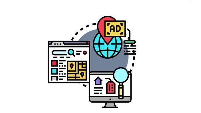 Digital marketing strategy using search engine optimization and online advertising to promote businesses and services within a specific geographic area