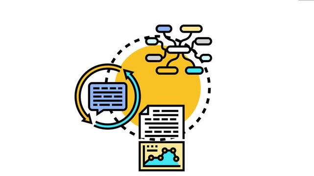 Natural language processing ai analyzing data, interpreting text, and generating insights from complex information streams through advanced machine learning algorithms