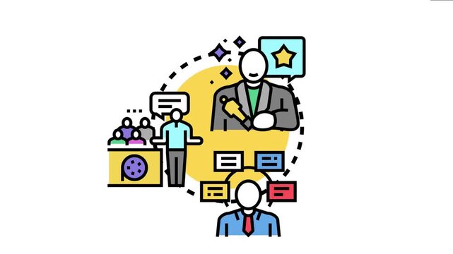 Creating captivating narrative scenes involves a storyteller presenting ideas. An orator addressing an audience. And a planner structuring diverse concepts