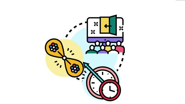Group of people collaborating and solving puzzles against a time limit to escape a challenging environment, representing strategic thinking and problem solving through conceptual design
