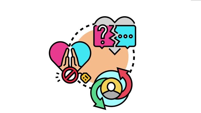 People communicating, questioning, and sharing ideas, fostering mutual understanding, and finding resolutions through a constructive exchange process