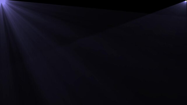 Centered white light rays on black and background. Heaven light animation from center. Dynamic light rays footage.Beams of light are emerging from the two upper light 4k.