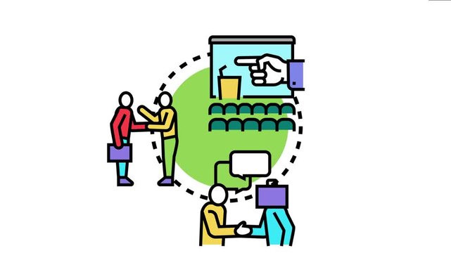 Business people engaging in discussions, handshake deals, and internal meetings, the continuous process of an organization building its unique brand identity and core values