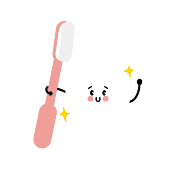 illustration of a tooth and tooth brush