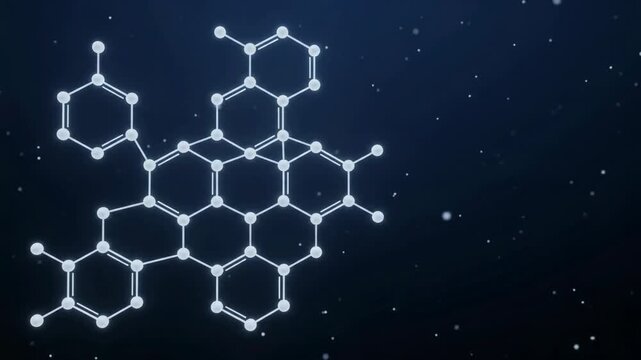 Abstract video footage of glowing white particles and light trails rising against a dark blue background.