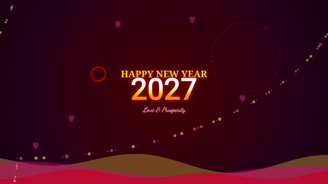 new year background with snowflakes