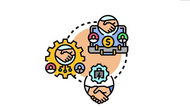 Multinational research consortium forming business partnerships and developing global strategies through collaboration, cooperation, and teamwork across diverse teams working on scientific projects