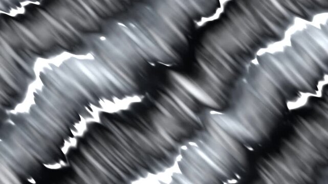 Abstract metallic wave motion background, dark chrome liquid texture loop, modern silver energy motion graphic