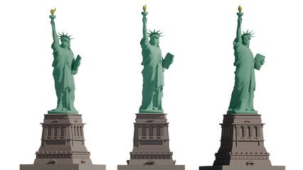 Famous Statue of Liberty symbol of freedom and democracy in NYC -set2- © Veerapol