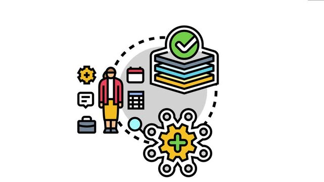 Multi purpose ability concept presenting a professional individual demonstrating diverse skills, adapting to various tasks, and efficiently managing different functions for optimal work solutions
