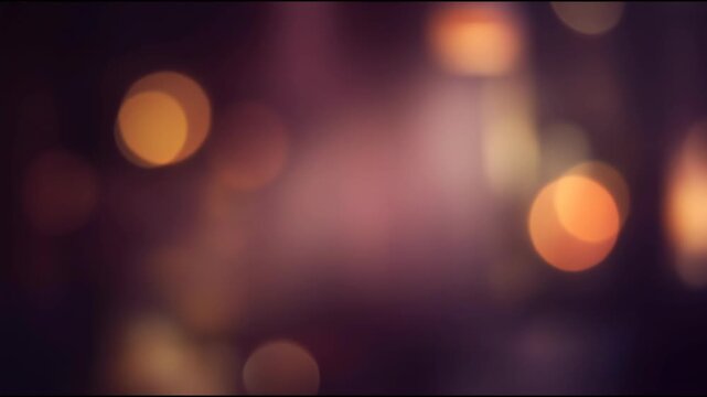 Luxury hospitality ambient lighting dissolves into a field of deep plum and soft mauve atmospheric