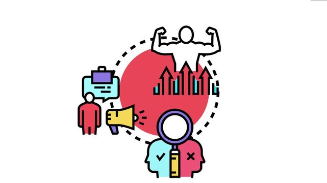 Human figure showcasing strength and growth, symbolizing the development of integrity, values, and virtues through communication and self assessment, fostering ethical decision making