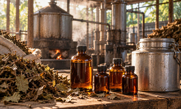 Indonesian Patchouli Oil Prepared as Fragrance Raw Material