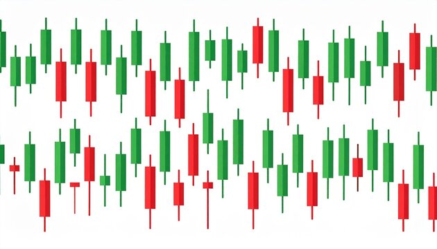 Candlestick chart pattern for financial market analysis.