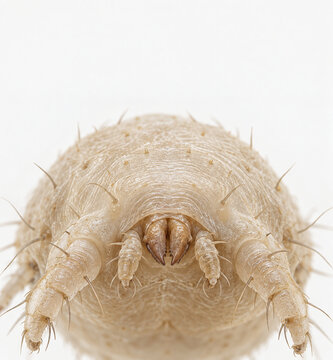 Detailed Scabies Mite Mouthparts Scientific Illustration