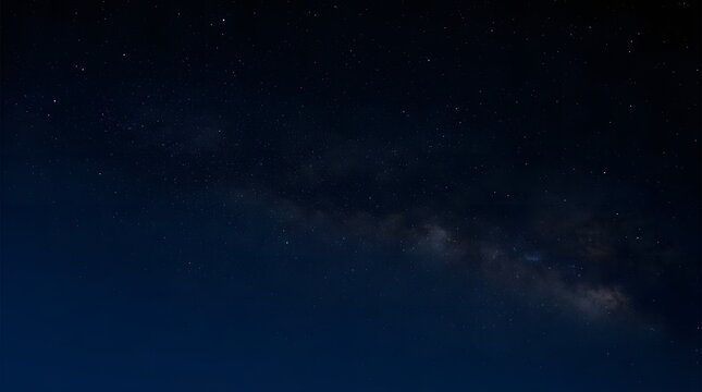 Starry night sky with visible galactic dust and constellations dark sky deep space