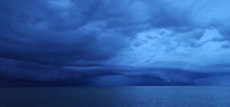 clouds over the sea