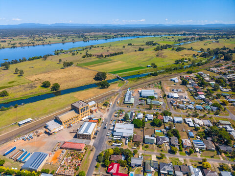 Aerial view of Grafton, New South Wales