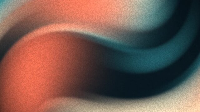 Grainy teal and orange color gradient background with vintage cinematic film texture
