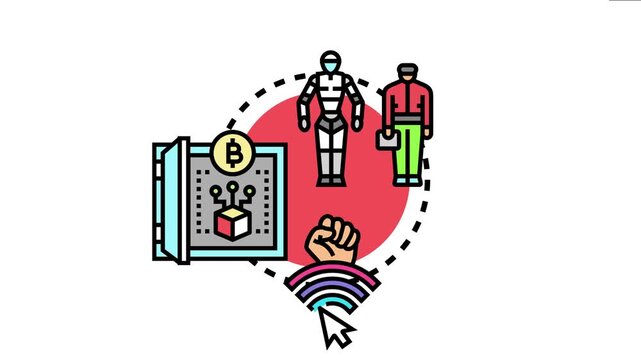 Modern digital economy ecosystem showcasing virtual avatars, secure crypto assets, and online community engagement for new generation collecting and trading