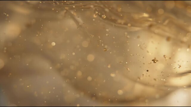 Sustainable biotechnology materials are represented by a translucent muted amber organic polymer