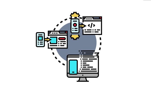 Search engine indexing prioritizing mobile versions of websites before desktop content, optimizing user experience and ranking for responsive design