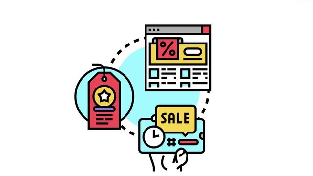 Misleading advertisement concept creating dishonest marketing, showing deceptive offers and false promotions to capture consumer attention in a web browser, price tag, and mobile interface setting