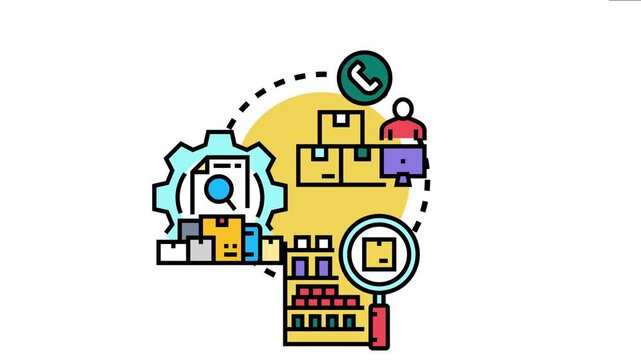 Inventory control system managing stock levels and optimizing supply chain operations, monitoring products, and ensuring efficient business management with a minimum threshold concept