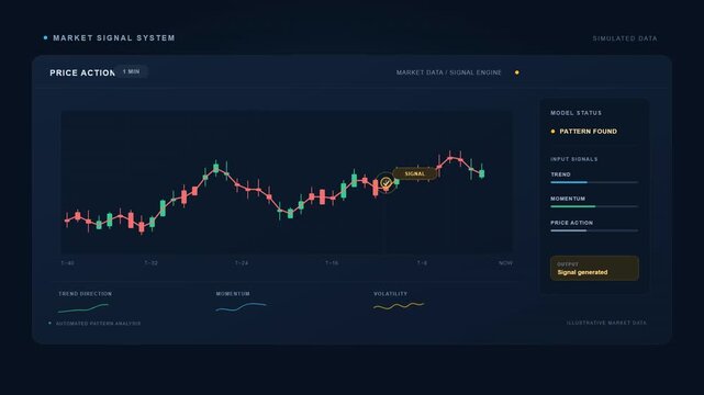 Algorithmic Trading Signal Generation Chart