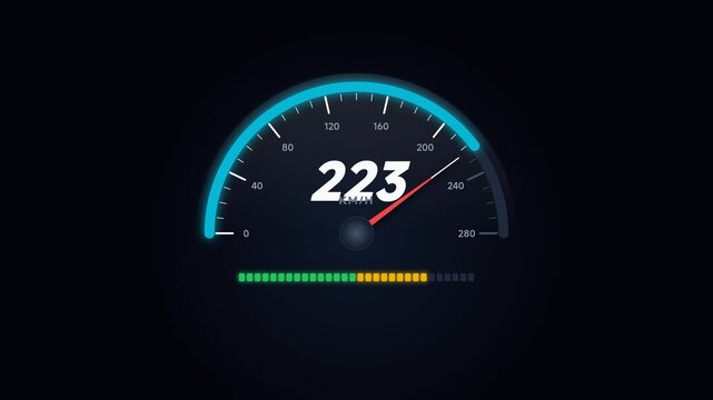 Digital Speedometer Car Dashboard Gauge Interface