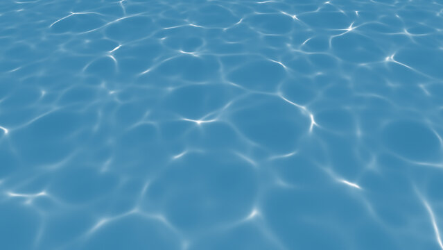 clear swimming pool water caustics surface background realistic light reflections aqua ripples summer holiday resort travel backdrop